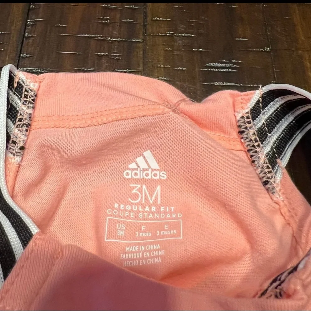 Adidas Baby Girl Cotton Bubble Sunsuit/Bodysuit Size 3 months